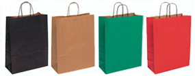 Large Kraft Twisted Handle Paper Bags